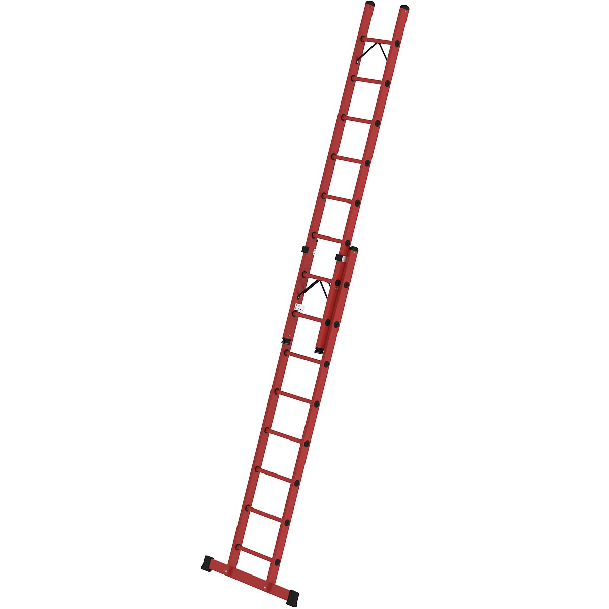 Munk Sprossen-Schiebeleiter 2-teilig GFK mit Standard-Traverse