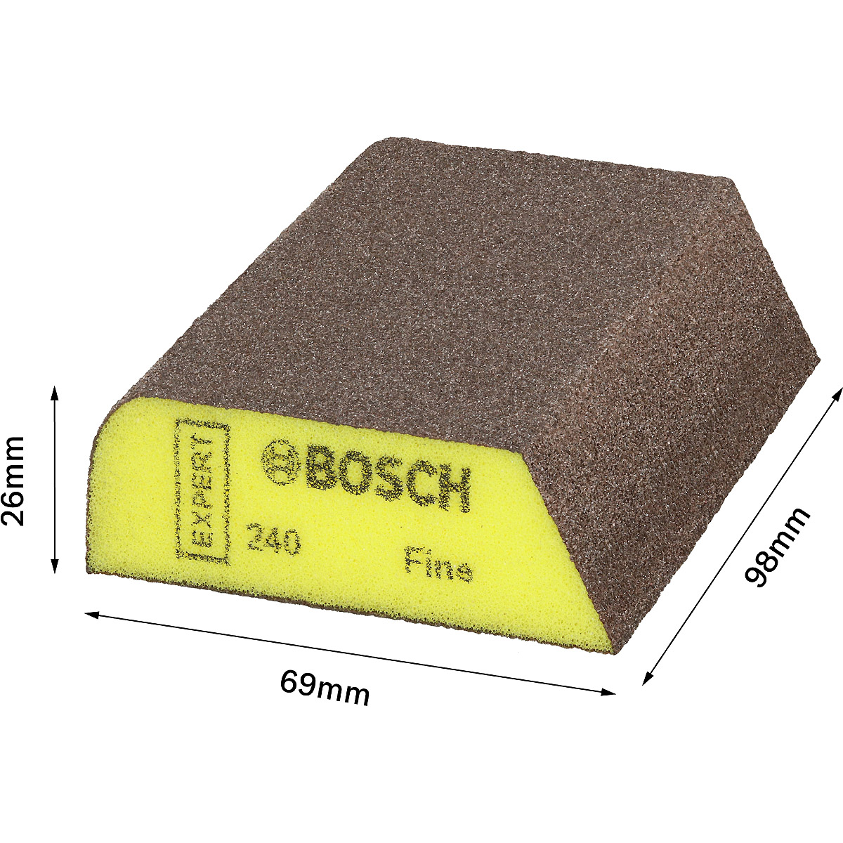 Bosch EXPERT Schaumstoff-Schleifmittel Ex,Com,Block,F