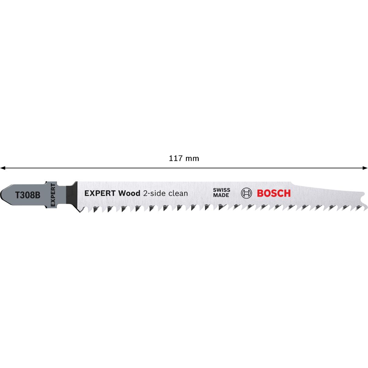 Bosch EXPERT ‘Wood 2-side clean’ T 308 B Stichsägeblatt
