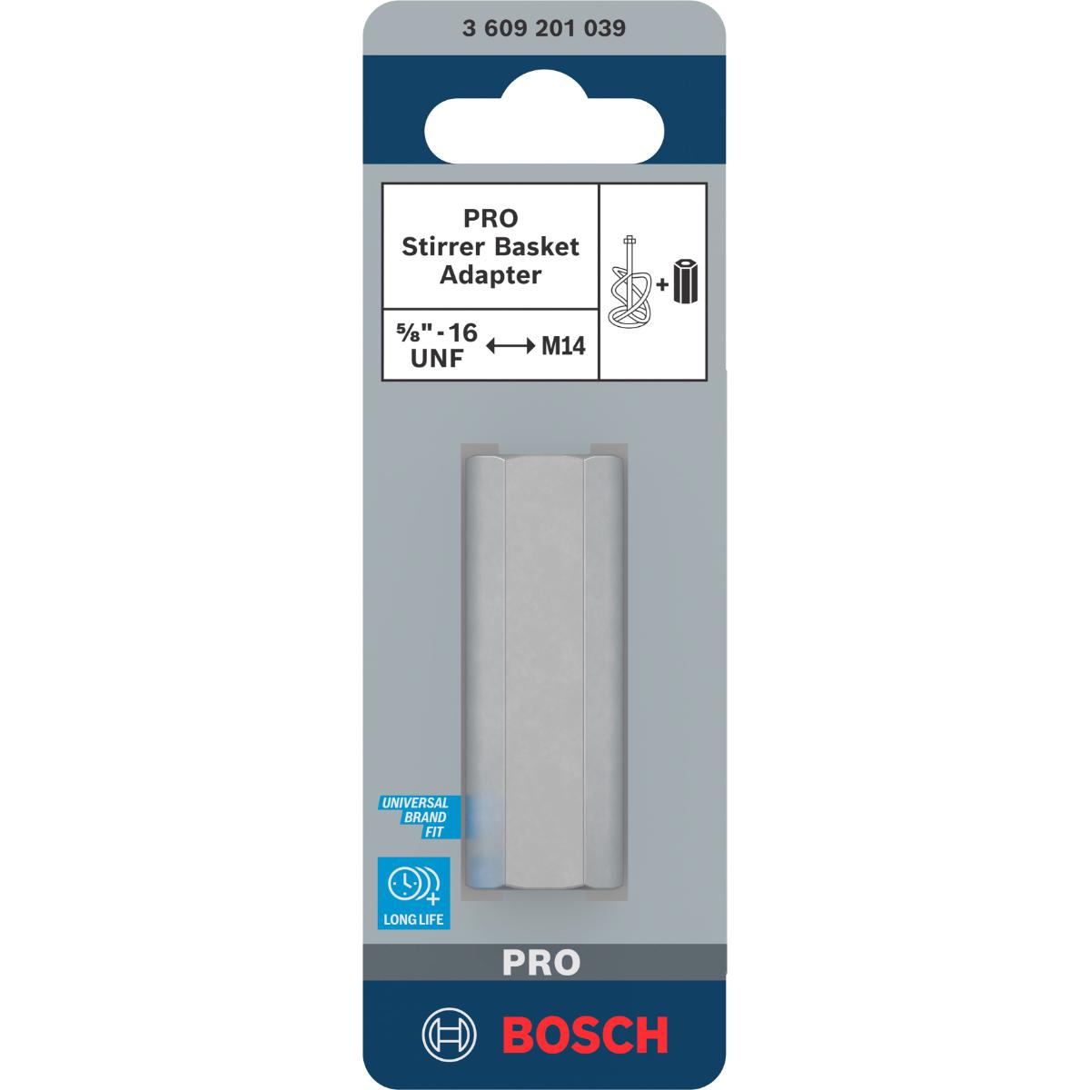 Bosch PRO Adapter für Rührkörbe, 60mm mit Innengewinde 5/8 Zoll-16 UN-2a