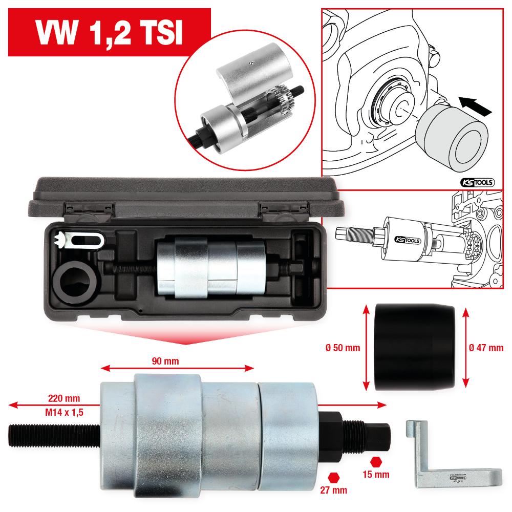 KS Tools Kettenrad-Montage-Werkzeug-Satz für VAG, 7-tlg