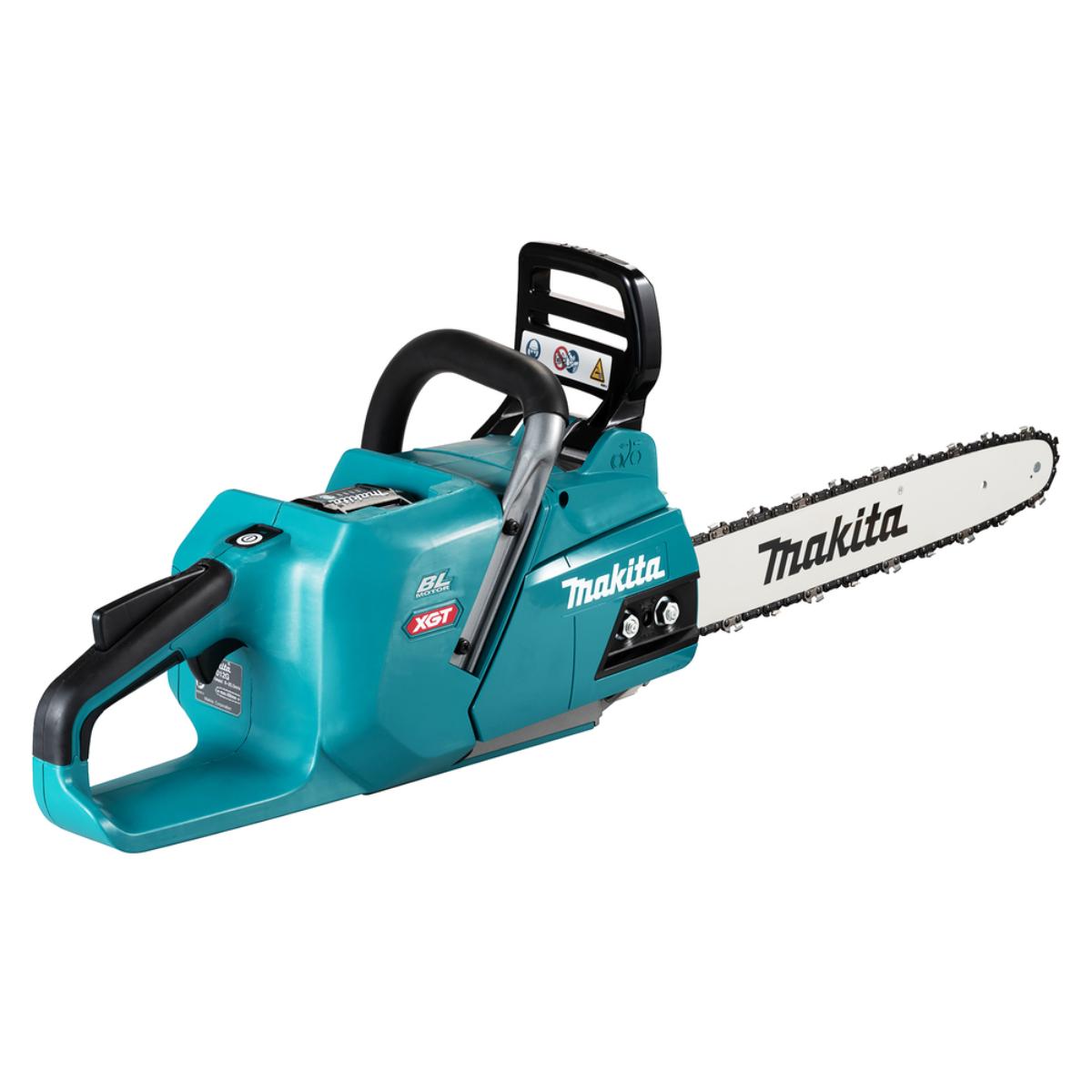 Makita Akku-Kettensäge XGT 40V max. 40cm Schwert mit 1x 5,0 Ah Akku + Ladegerät inkl. LEATHERMAN® Multi-Tool Wave®+ - UC012GT103