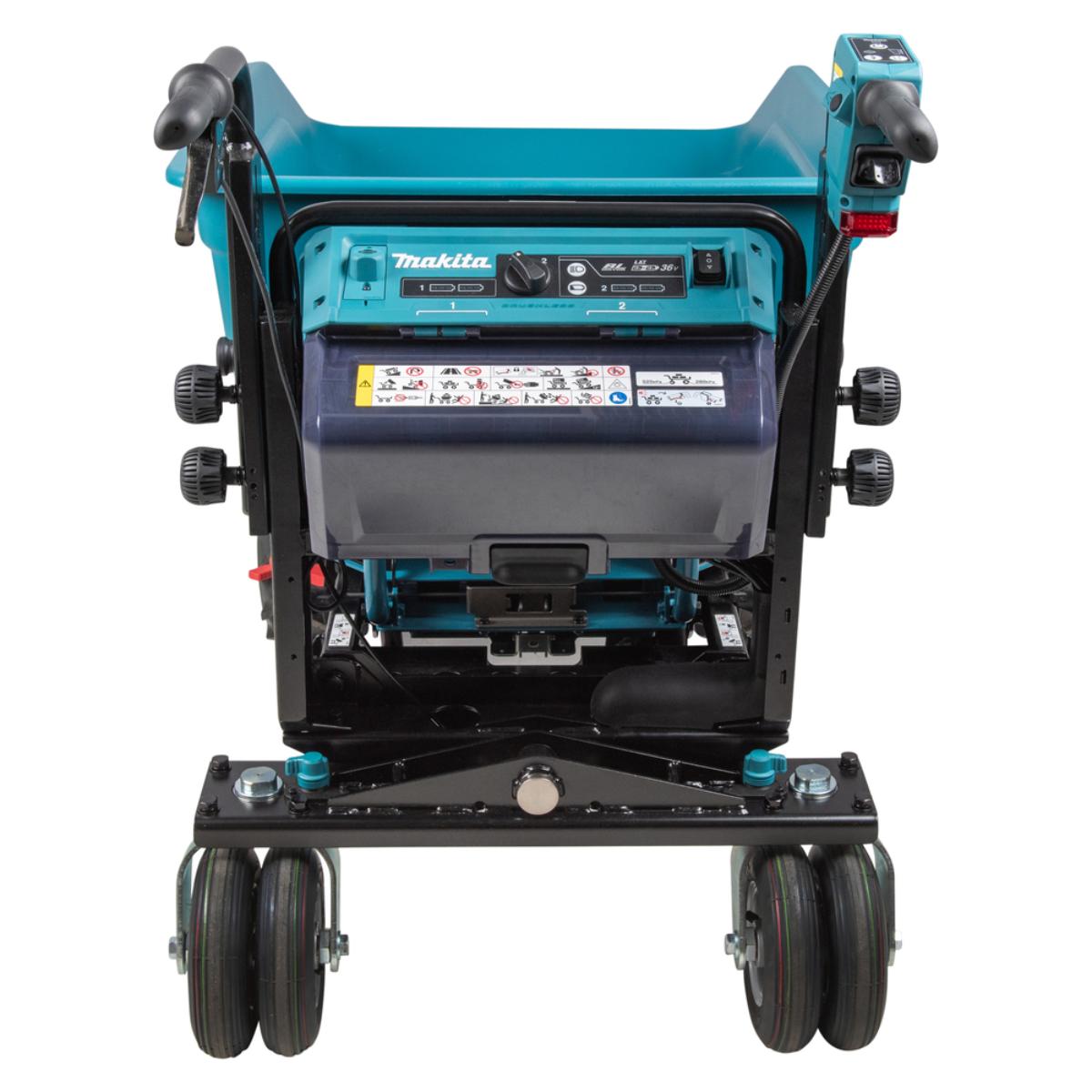 Makita Akku-Schubkarre 2x18V - 300 kg - 0-1,5/3,5 km/h - DCU602Z
