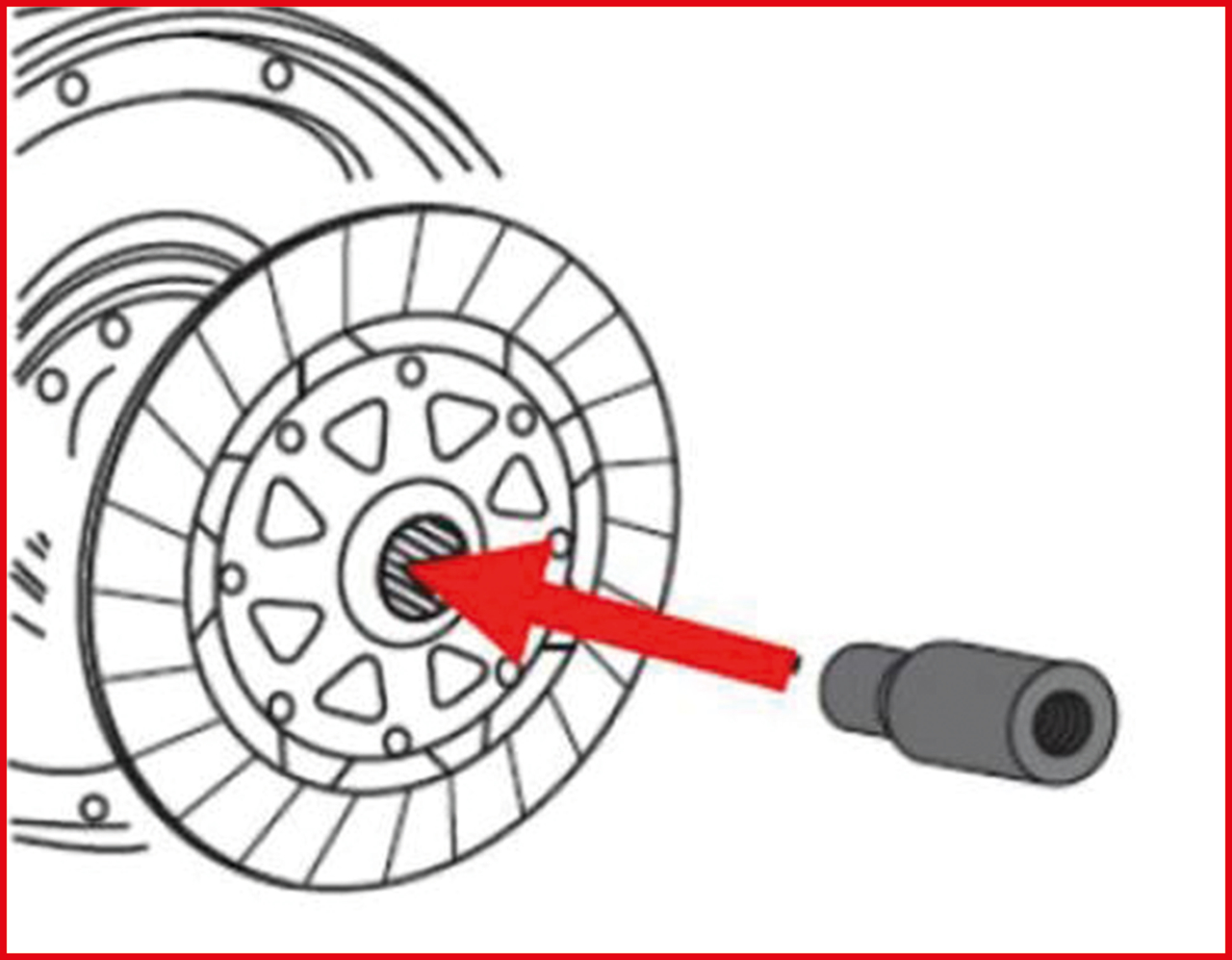 KS Tools Kupplungs-Zentrier-Dorn Ø 23,0 mm für SAC Kupplungen für BMW