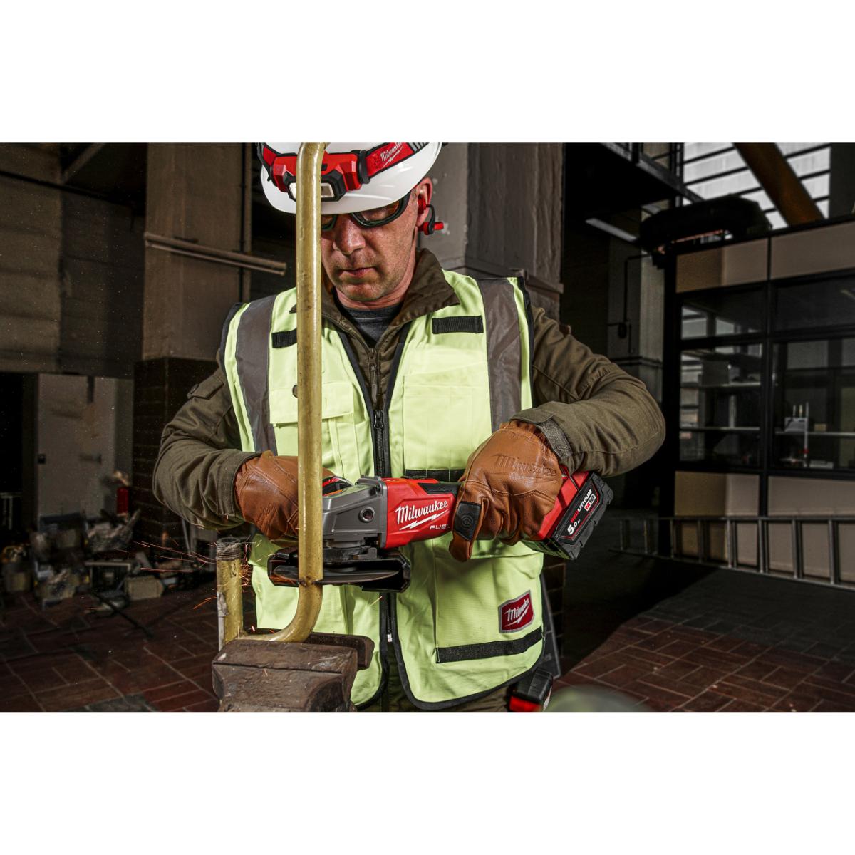 Milwaukee FUEL Akku-Winkelschleifer mit Bremse M18 FSAG125XB-502X