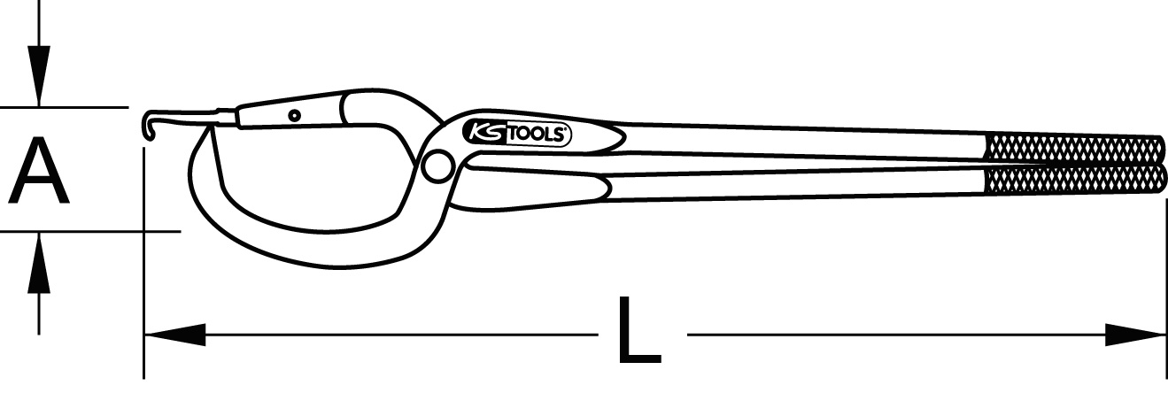 KS Tools Bremsfederzange, 325mm