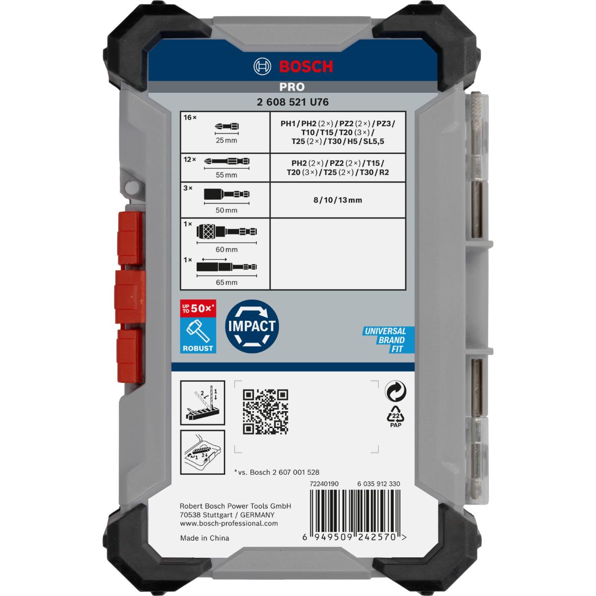 Bosch PRO Impact Schrauberbit, 33-teiliges Set