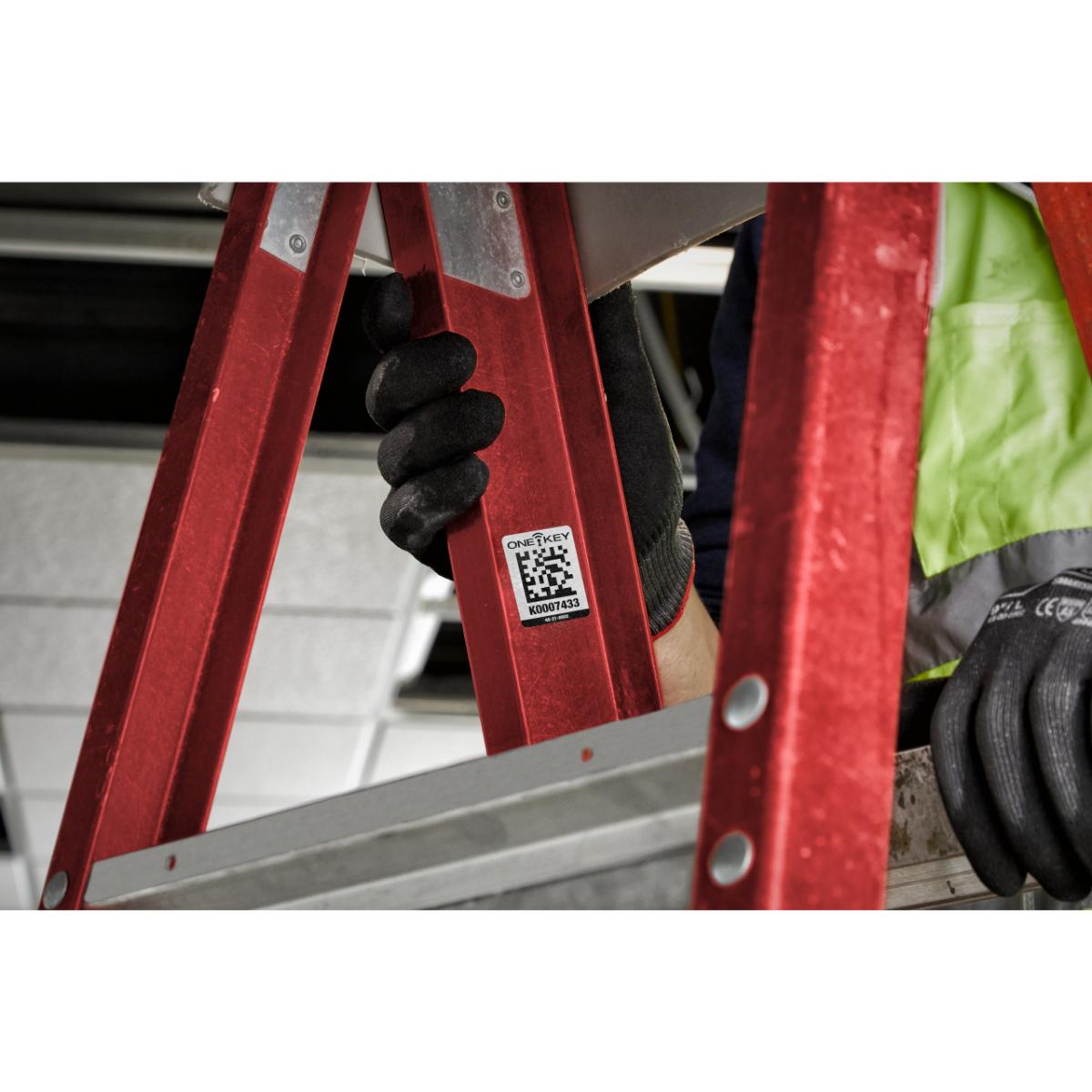 Milwaukee AIDT QR-Code Sticker für Plastik-Oberfläche