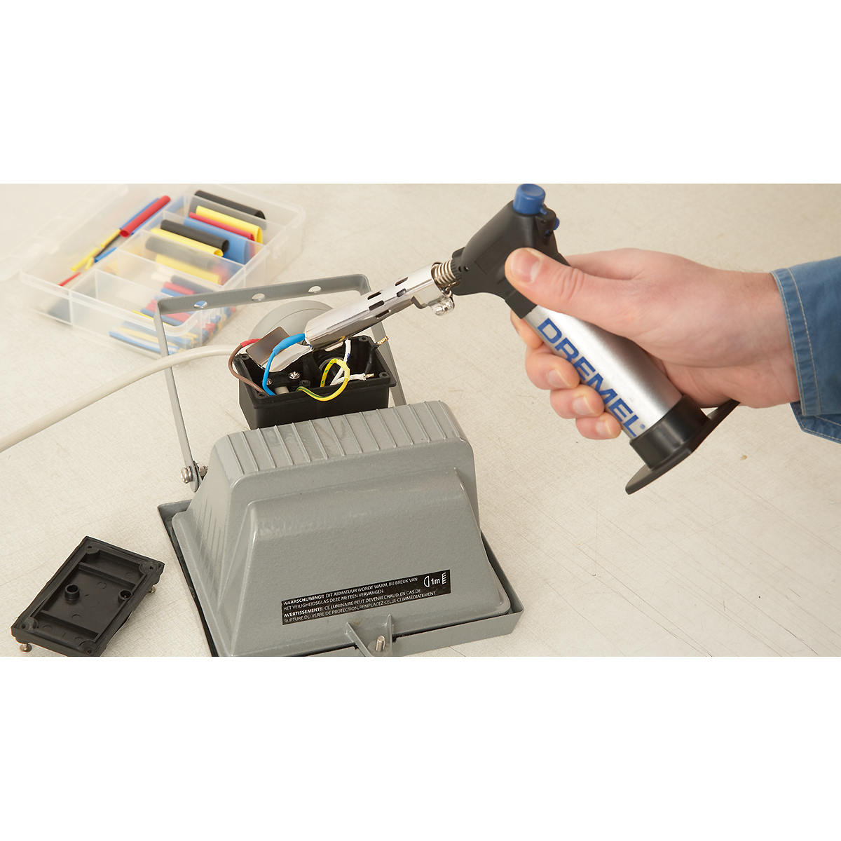 DREMEL Butangas-Lötlampe Versaflame 2.200-4, max. Brennzeit 75 min, 4 Zubehöre
