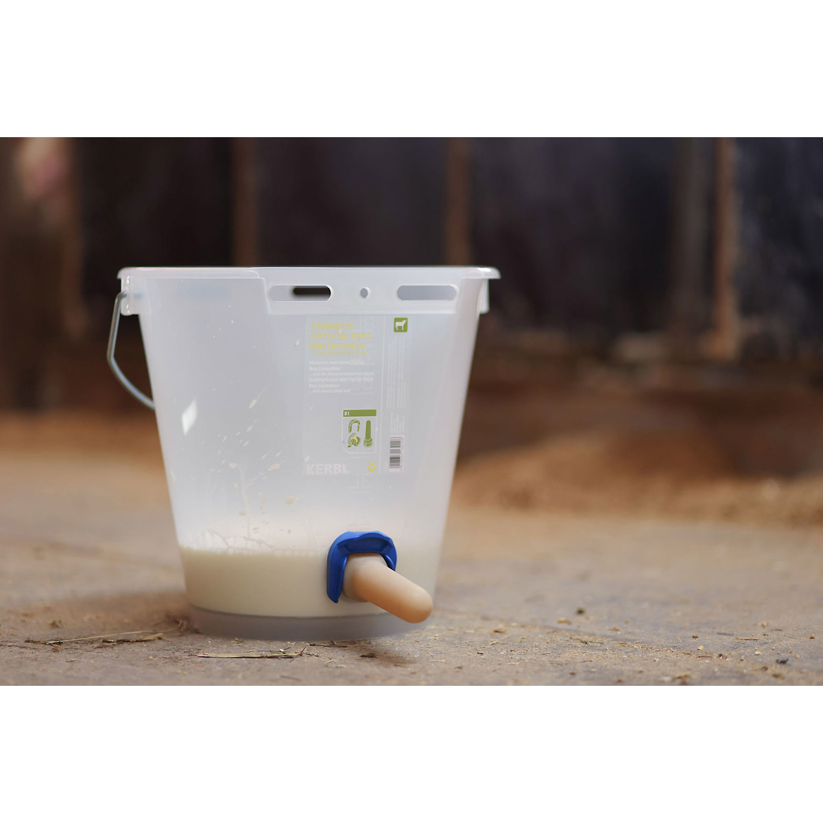 Kerbl Tränkeeimer mit Ventil FixClip New Generation 8l