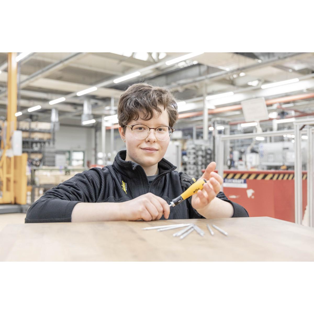Wiha Schraubendreher mit Wechselklingen Set SYSTEM 4 ESD gemischt 12-teiliges Set mit Rolltasche