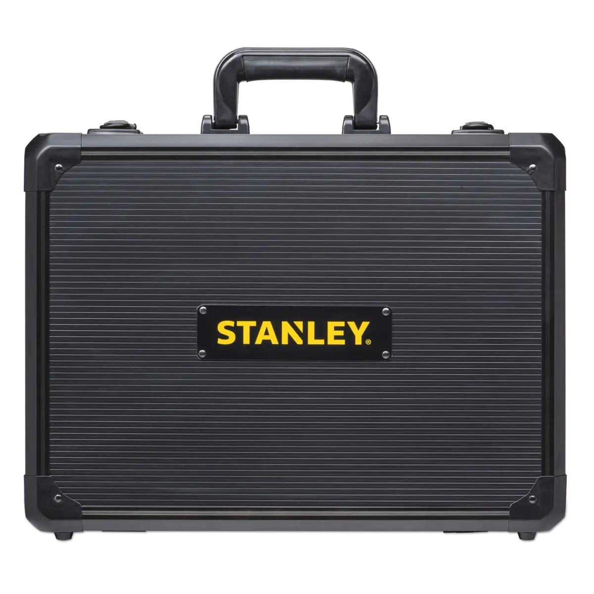 STANLEY Werkzeugkoffer aus Aluminium mit robusten Metallverschlüssen, 142-teilig