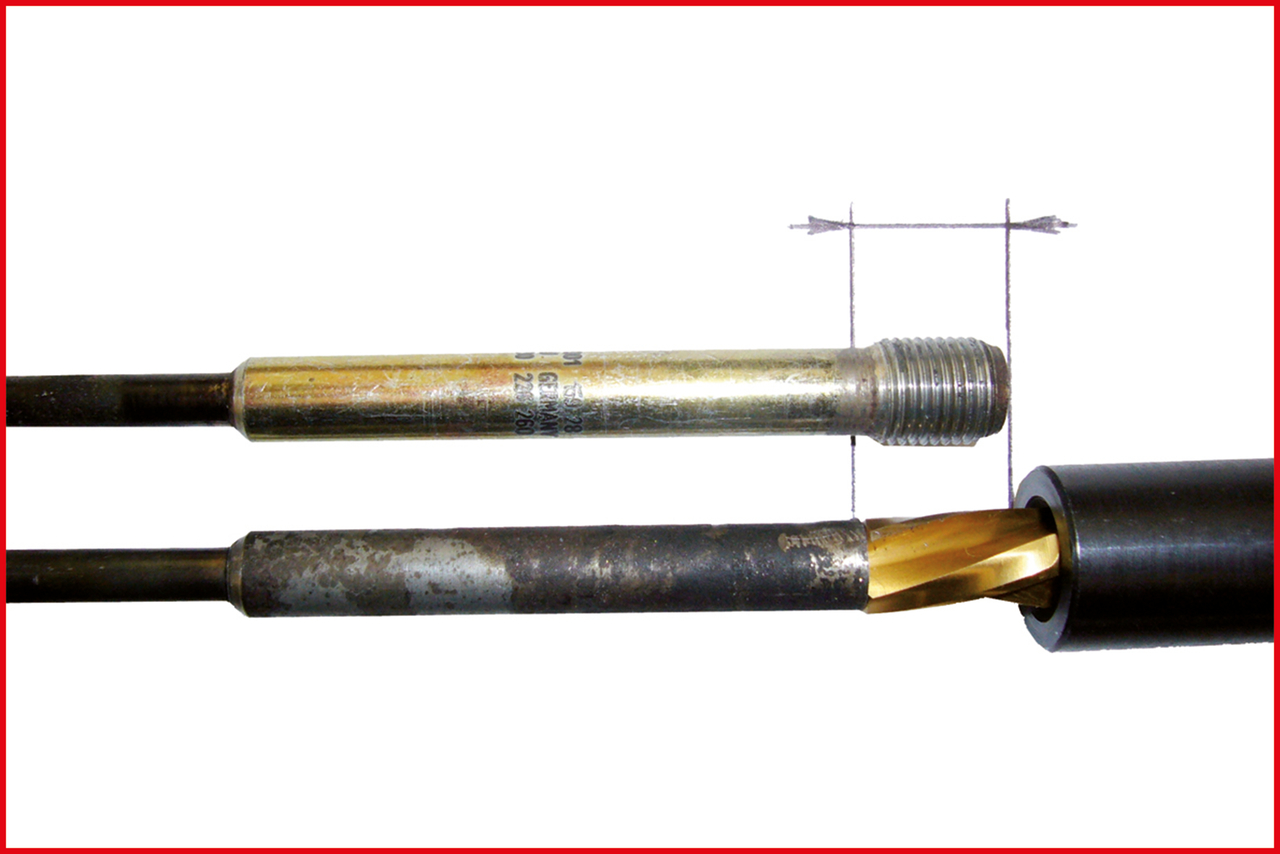 KS Tools Universal Glühkerzen-Ausbohrsatz M9 x 1,0