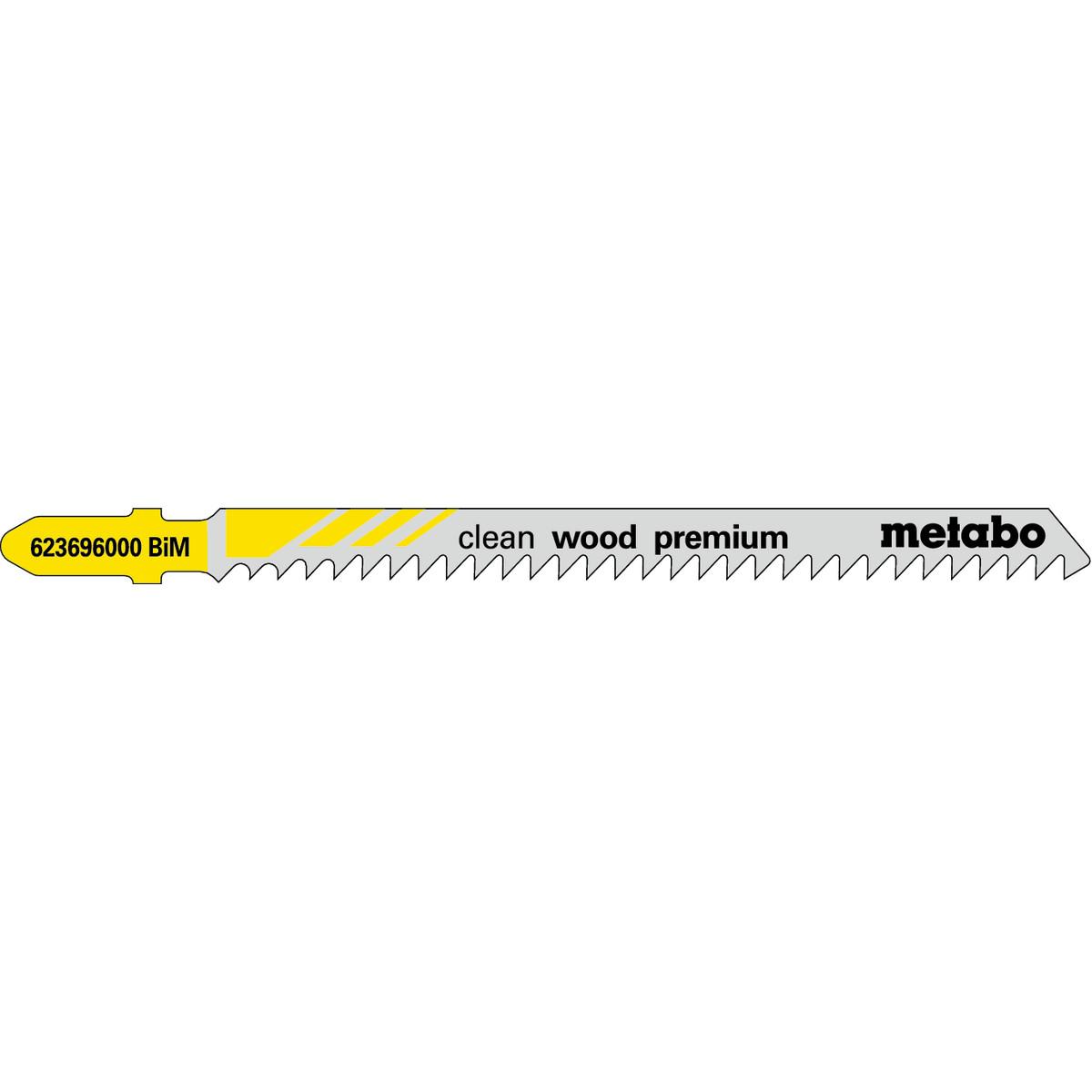 Metabo Stichsägeblätter clean wood premium 91 / 3,0 mm BiM - 5 Stück