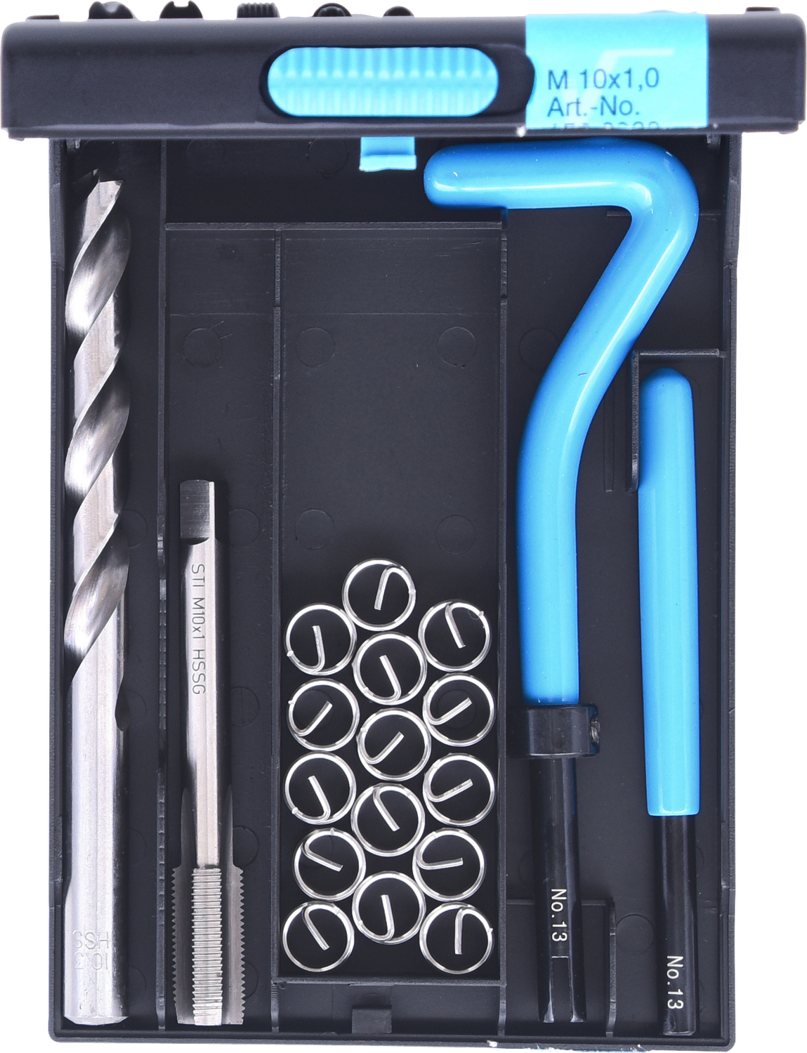 KS Tools Nirostahl Gewinde-Reparatur-Satz M10x1,0x14mm, 19-tlg