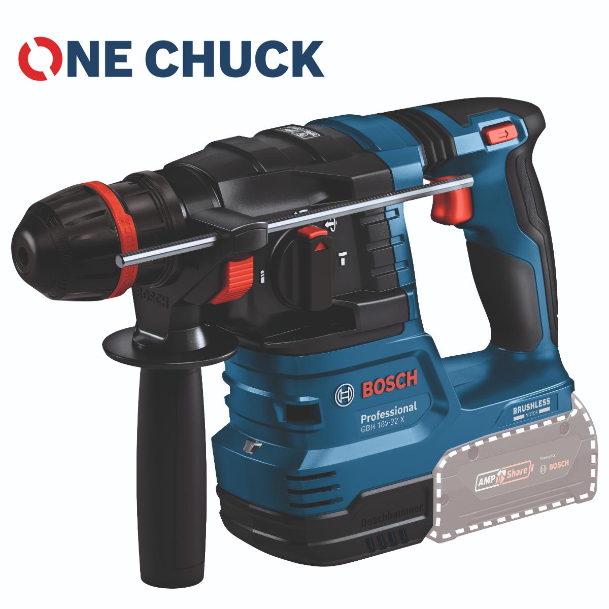 Bosch Akku-Bohrhammer mit ONECHUCK GBH 18V-22 X in L-BOXX 136