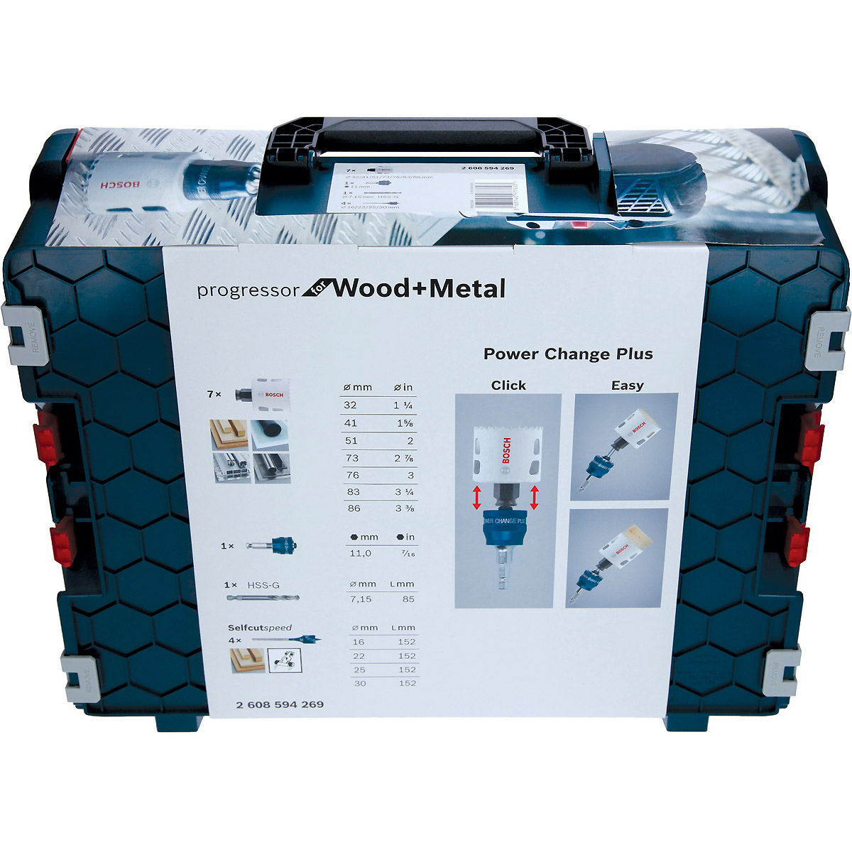 Bosch Universal Progressor Wood and Metal, 13-teiliges Set