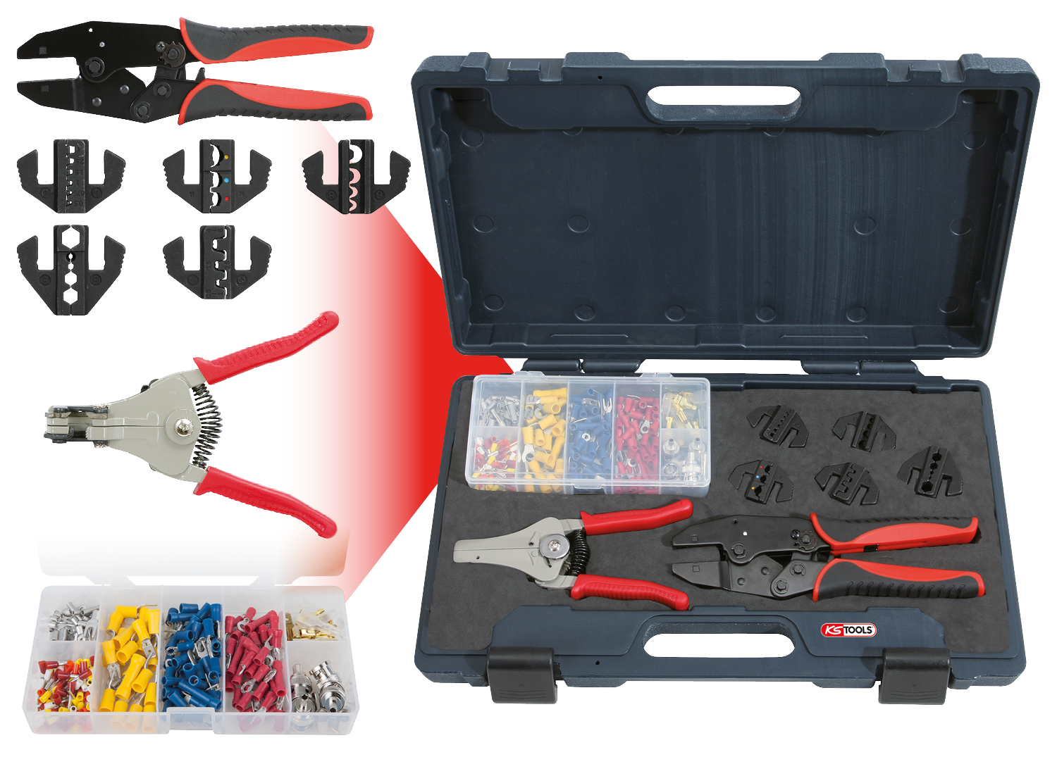 KS Tools Automatik-Crimpwerkzeug-Satz, 283-tlg