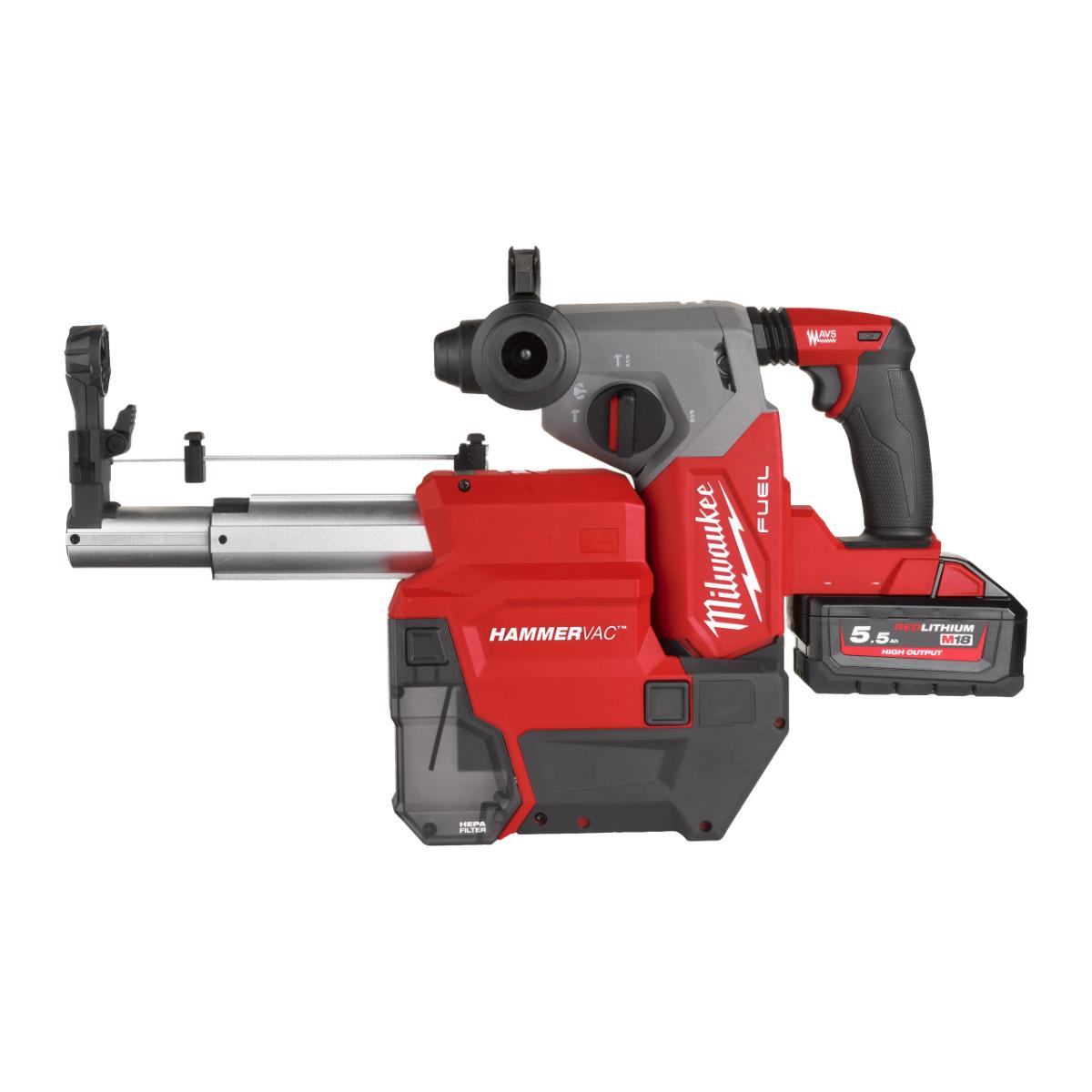 Milwaukee M18™ Staubabsaugung für 26 mm SDS-Plus Hämmer mit AUTOPULSE™ - M18FDDEXL-0
