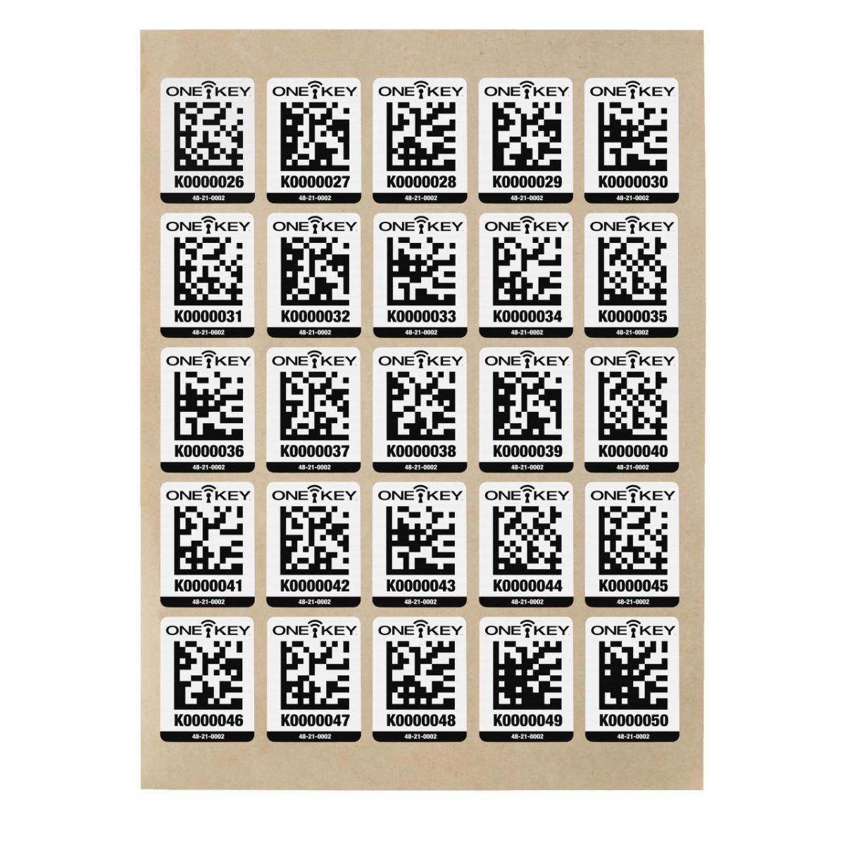 Milwaukee AIDT QR-Code Sticker für Plastik-Oberfläche
