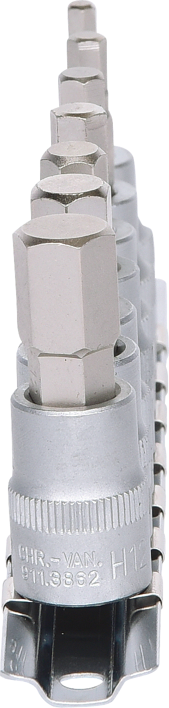 KS Tools 3/8" Bit-Stecknuss-Satz Innensechskant, 7-tlg
