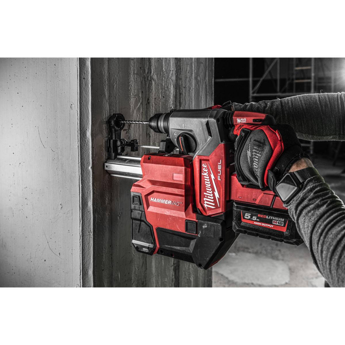 Milwaukee M18™ Staubabsaugung für 26 mm SDS-Plus Hämmer mit AUTOPULSE™ - M18FDDEXL-0