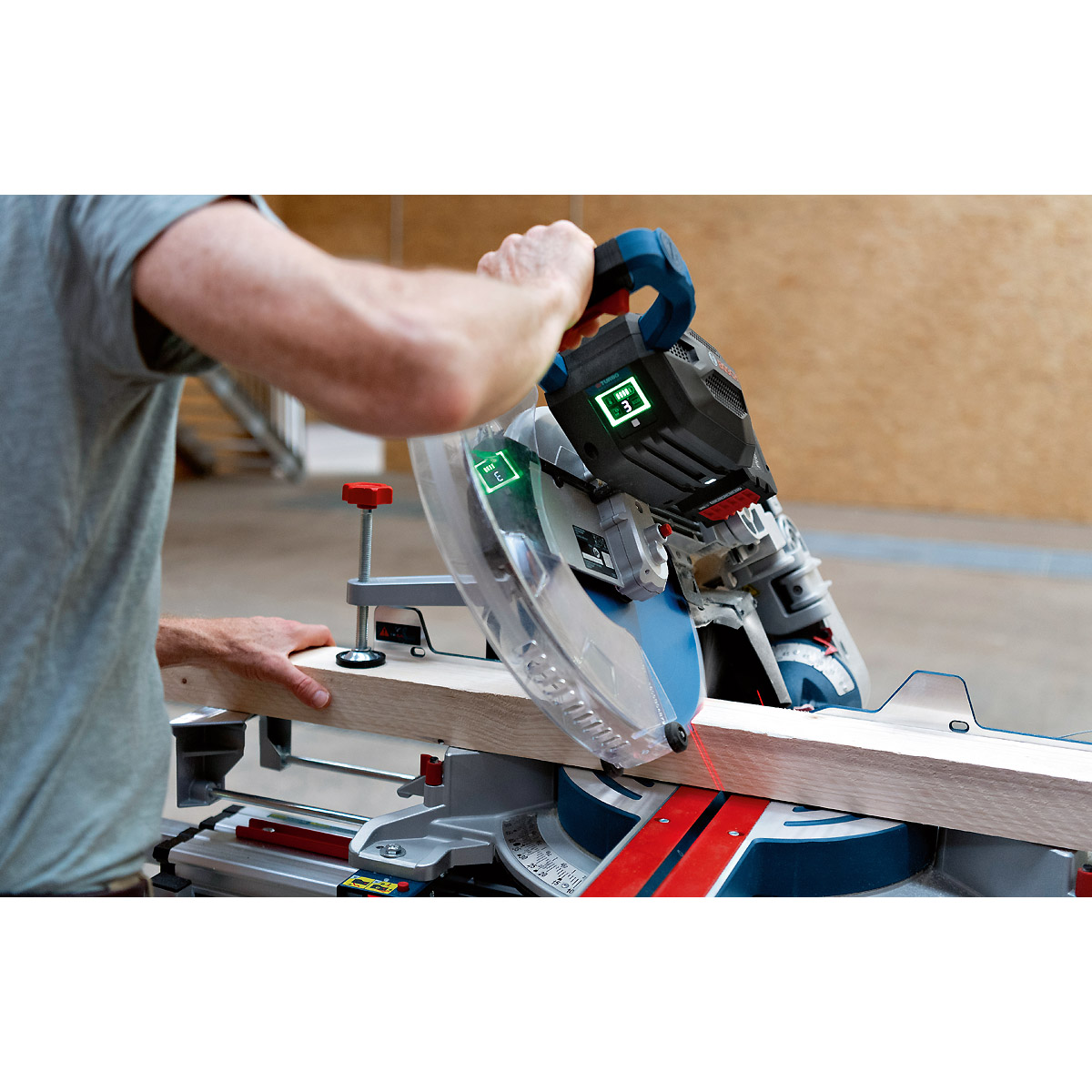 Bosch Akku-Kapp- und Gehrungssäge BITURBO GCM18V-305 GDC