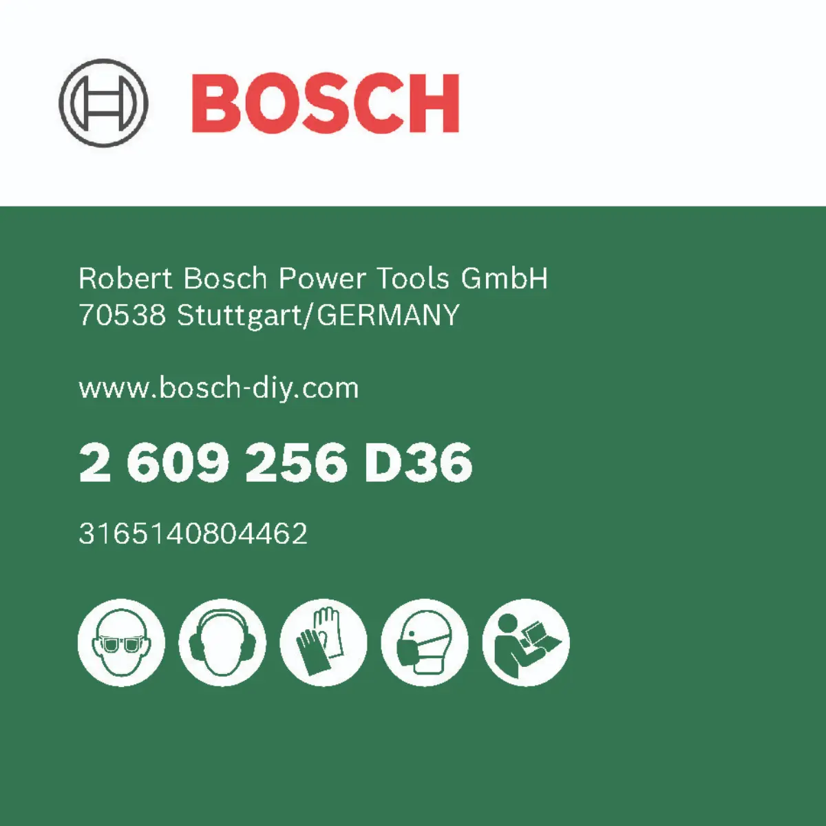 Bosch Schleifblätter PWR 180 mm K40