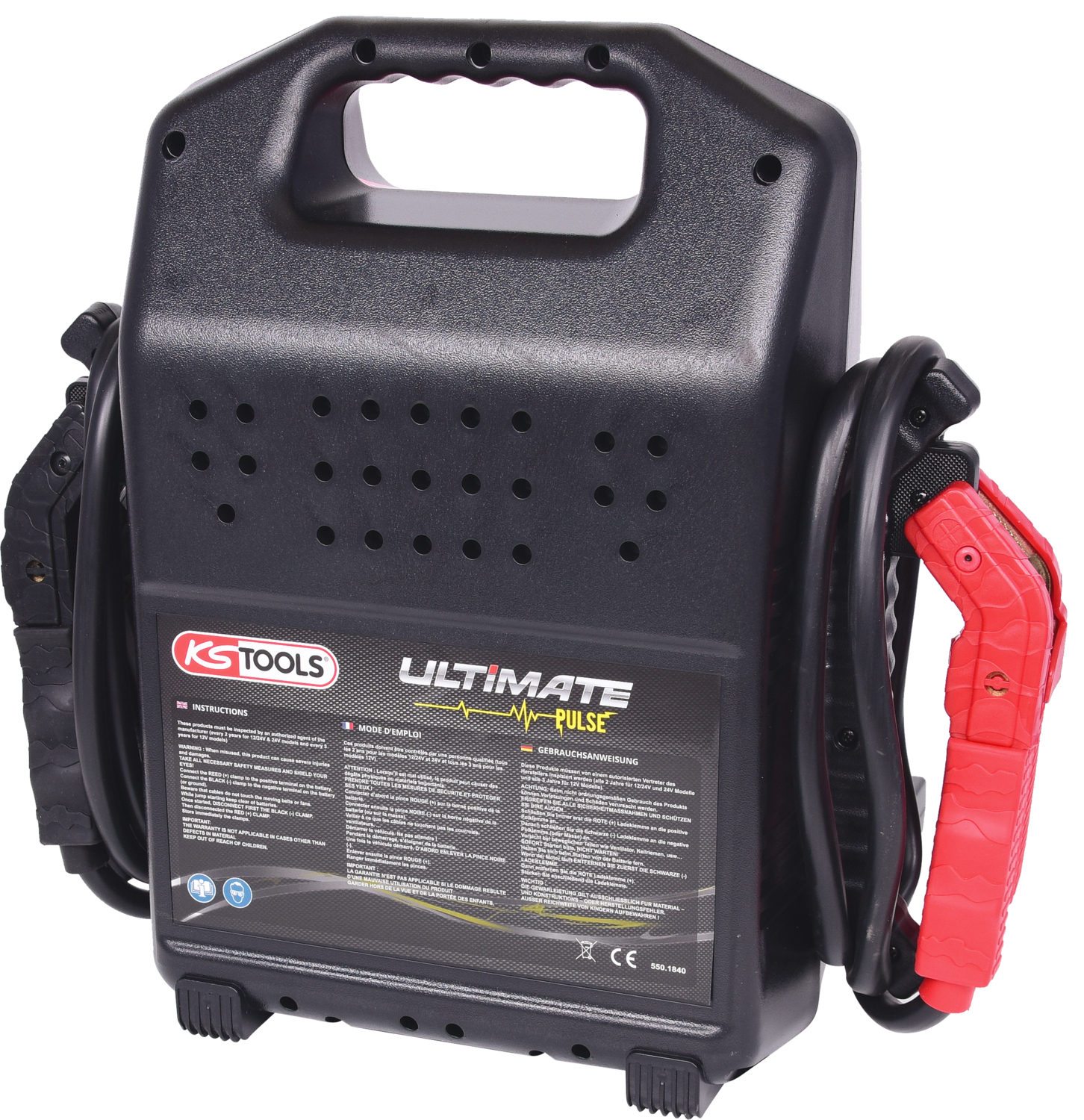 KS Tools 12 V Kondensator-Booster - mobiles Starthilfegerät 1800 A
