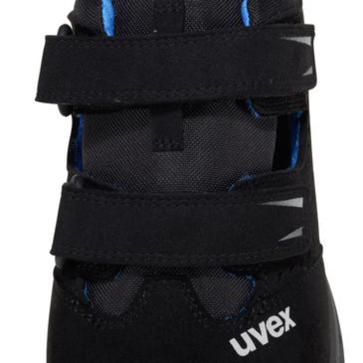 uvex 2 trend Sicherheitsschuh Sandalen S1 blau-schwarz