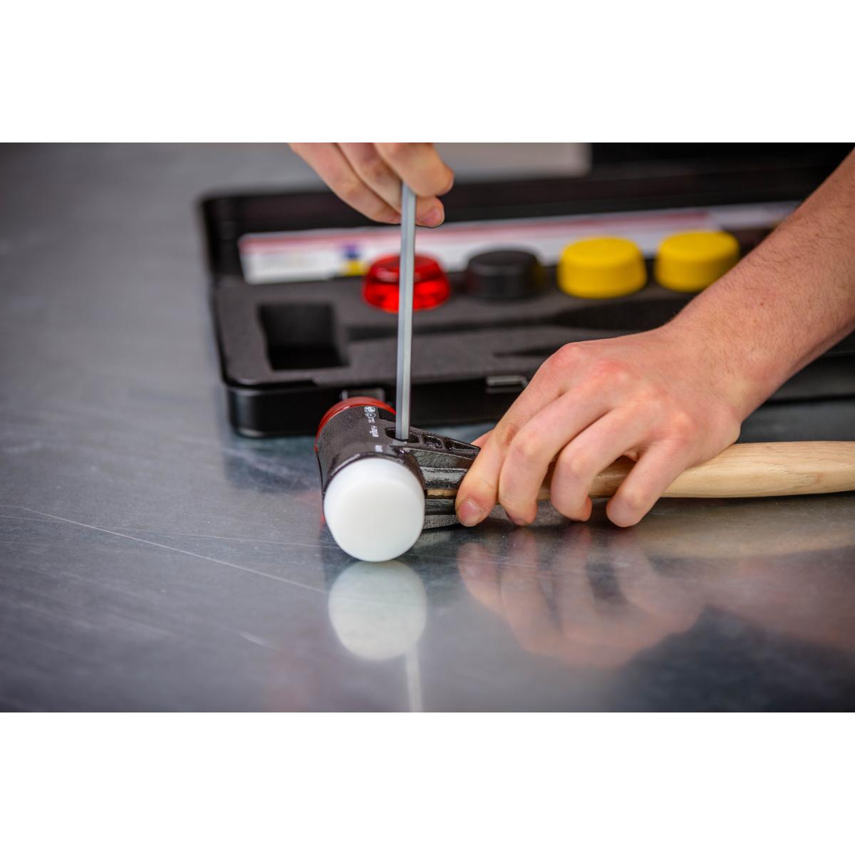 Wiha Schonhammer Set Safety mit gemischten Schlagköpfen 9-teiliges Set mit Box