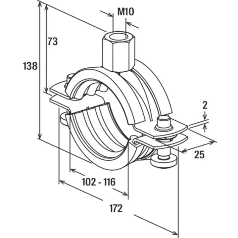 Fischer Rohrschelle FRS 4" A4