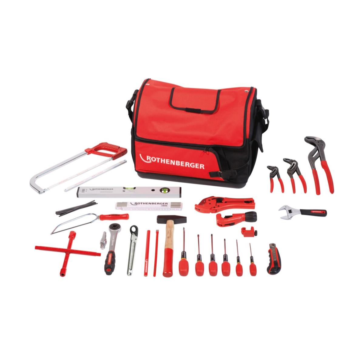 ROTHENBERGER HWZ Set mit Werkzeugtasche, 57-teiliges Set