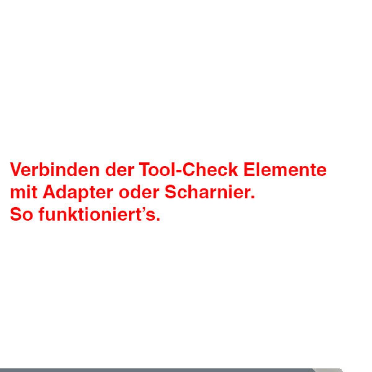 Wera 9550 Scharnier für Tool-Check Modular, 67,5 x 91 x 22 mm
