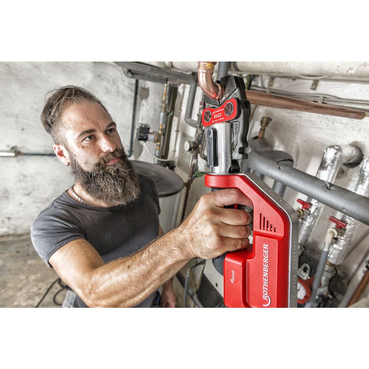 ROTHENBERGER ROMAX COMPACT TT EU im ROCASE mit 1x2Ah Akku, Ladegerät EU