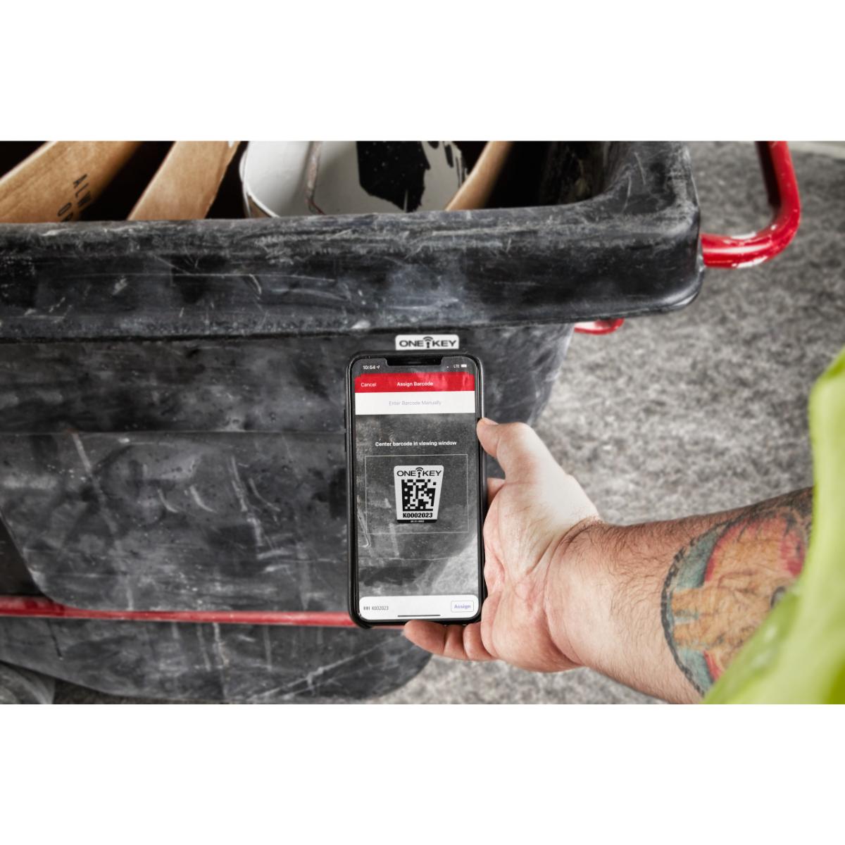 Milwaukee AIDT QR-Code Sticker für Plastik-Oberfläche