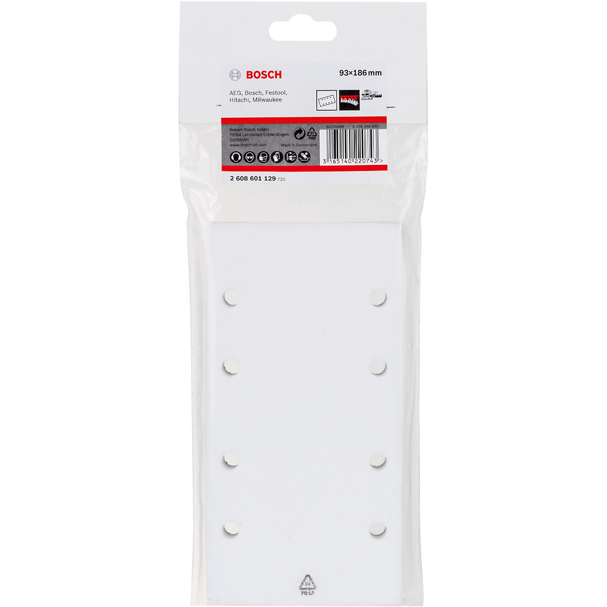 Bosch Adapter für Schwingschleifer 185 x 93mm