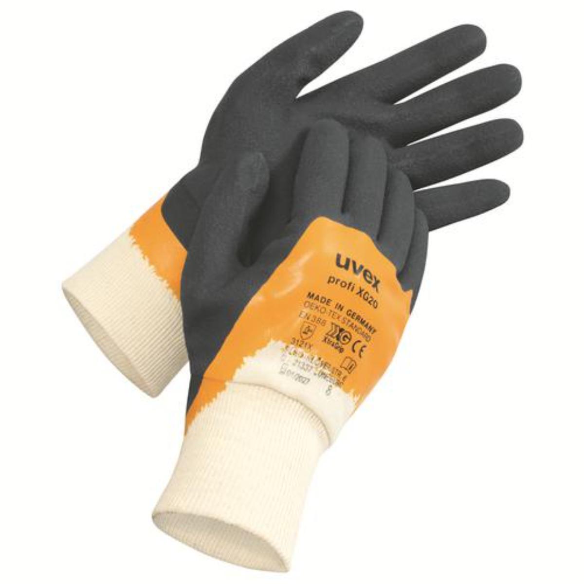 uvex Montagehandschuh profi ergo XG 20 mit Xtra Grip-Beschichtung